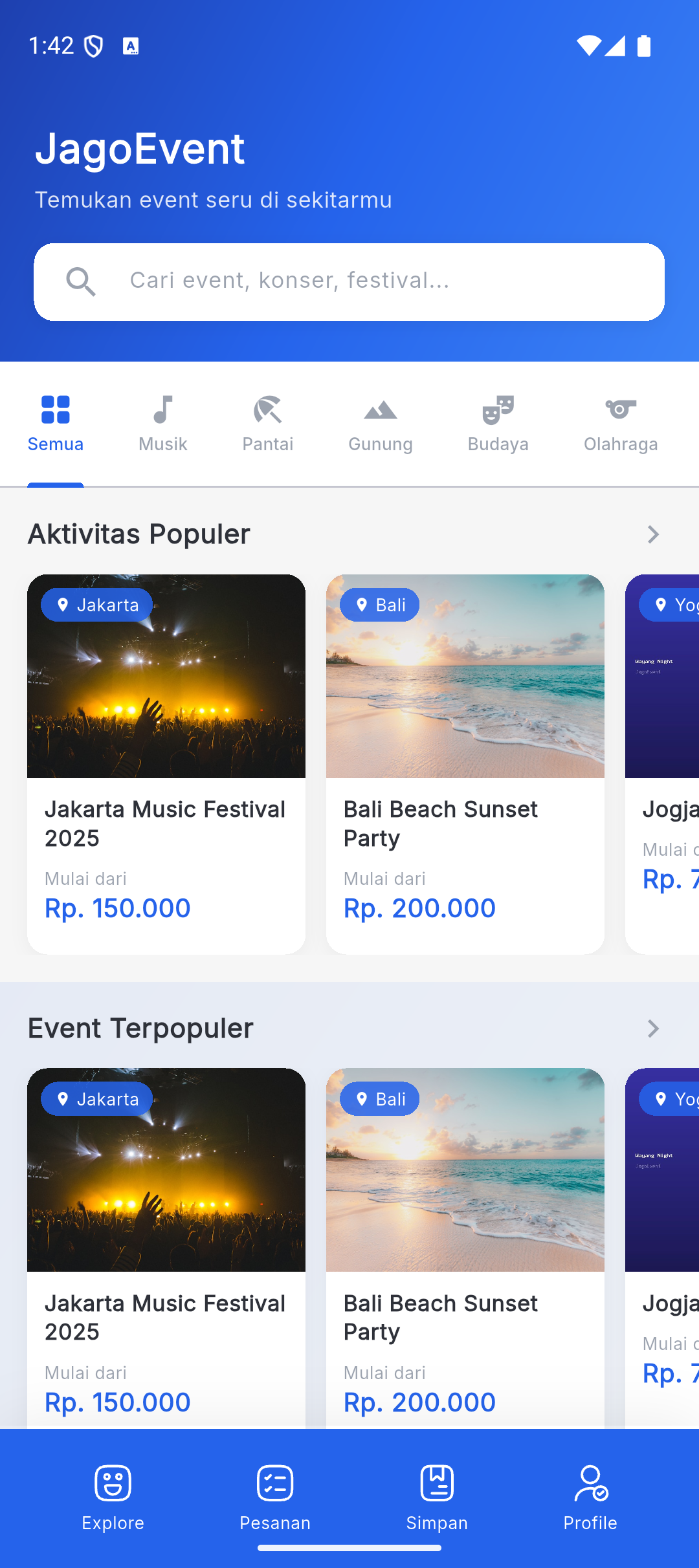 Explore Event